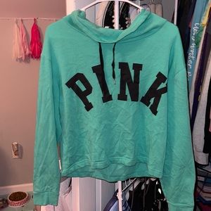 PINK crewneck crop top